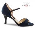 Nanda - size 1, Blue/Black, Suede/Ariel, 2.75" (7 cm), Stilletto, Regular Fit