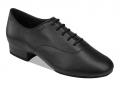 7500 Boys SUP - size 1, Black, Leather, 1" (2.5 cm), Low Cushioned, Regular Fit